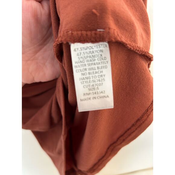 NWT She and Sky Orange Knot Front T-Shirt Dress Size Small - Picture 5 of 5